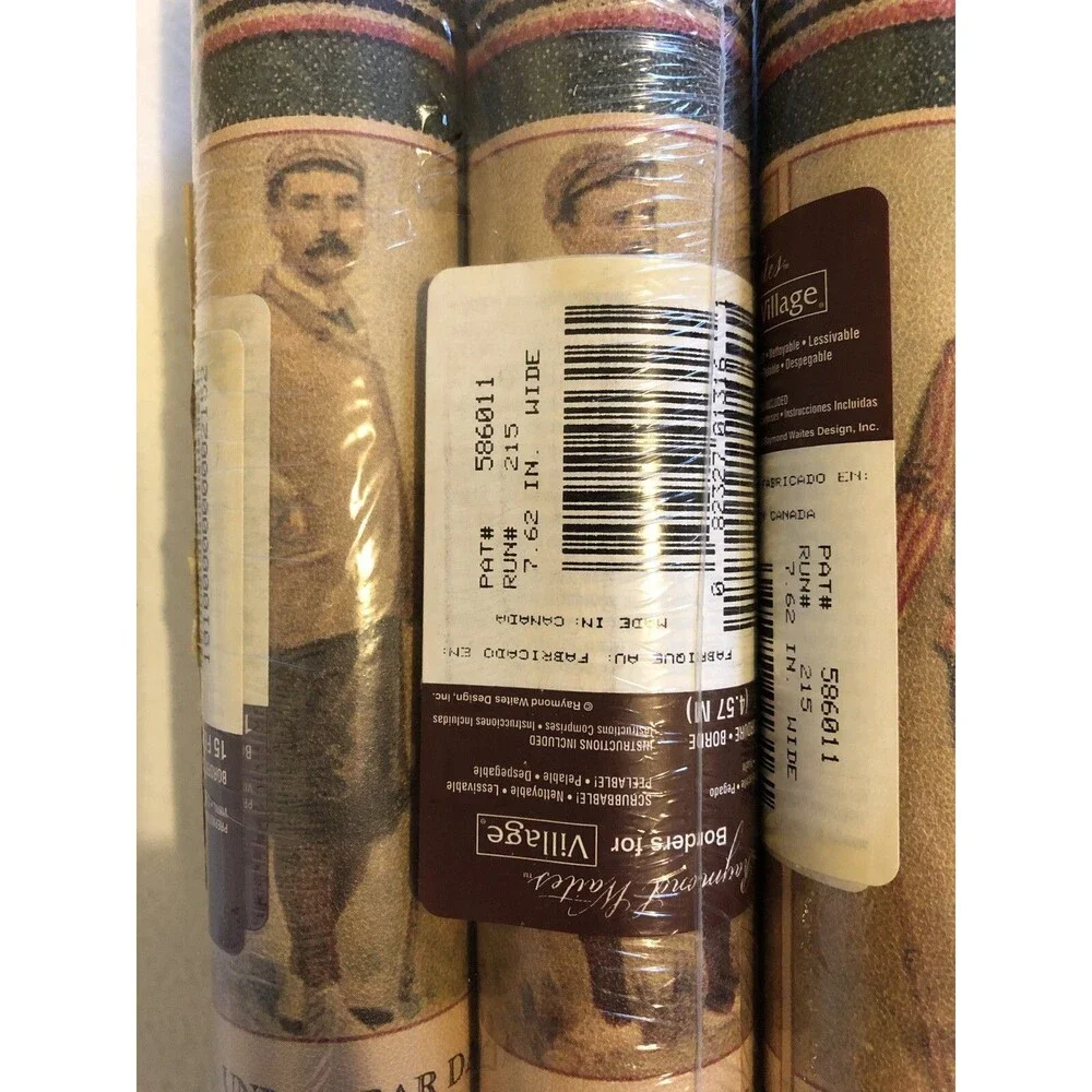 Raymond Waites Wallpaper Border Golf Club Golfer 15 Ft Each Sport LOT OF 3
